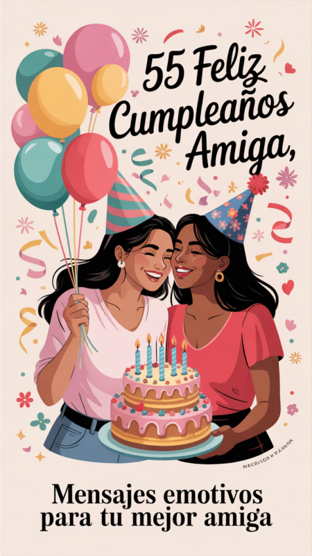 55 Feliz Cumpleaños Amiga
